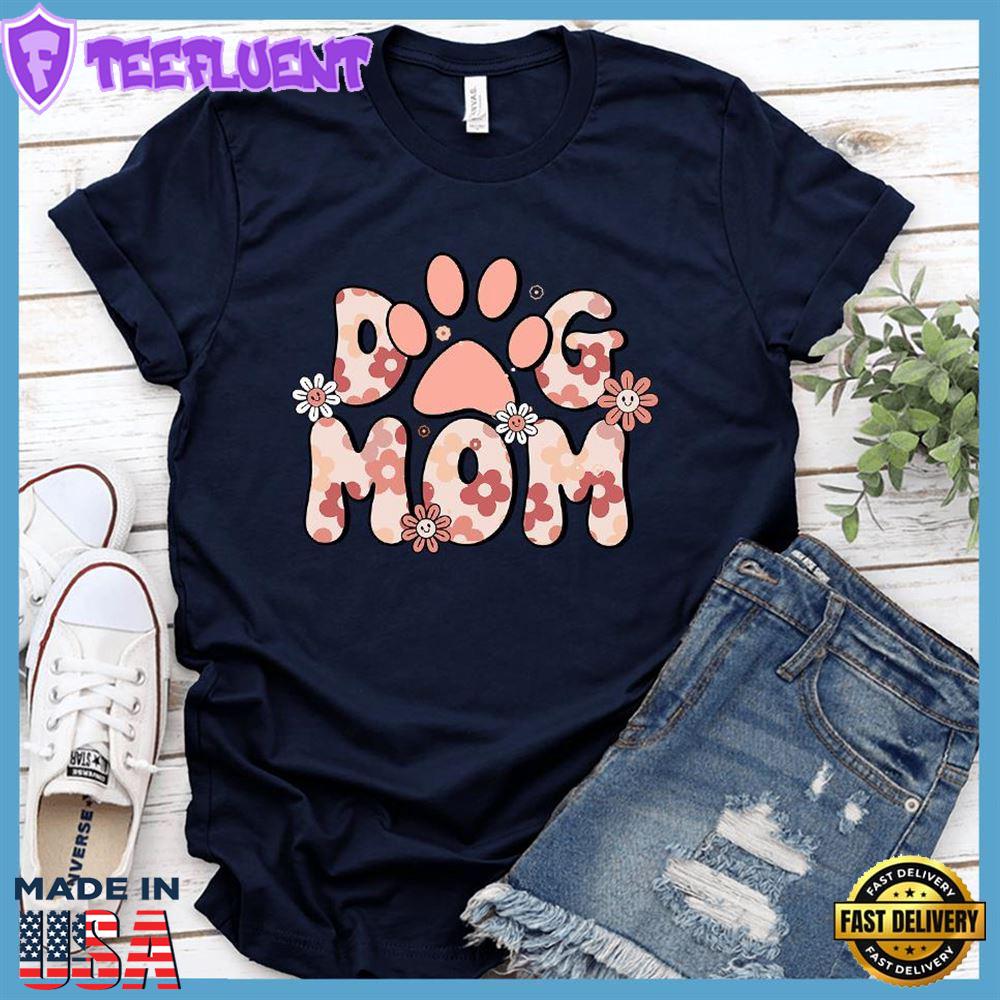 Dog Mom Retro T-Shirt Colored Edition