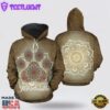 Dog Paw Mandala All Over Print 3D Hoodie