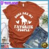 Dogs Are My Favorite People Retro T-Shirt
