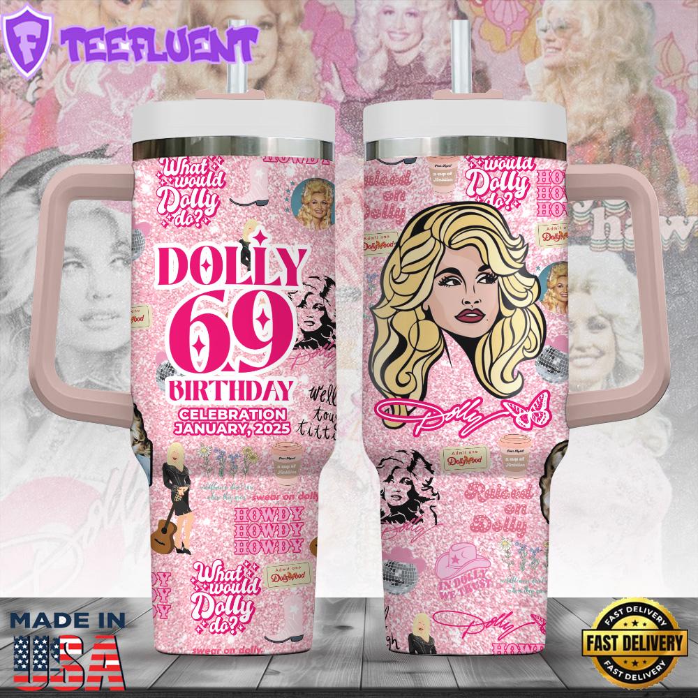 Dolly Parton 40oz Stanley Tumbler Summer For Fans