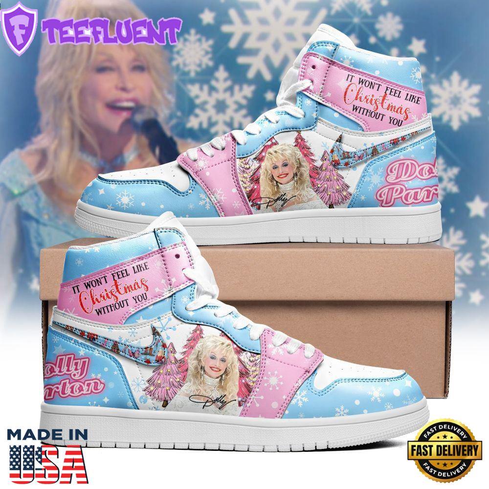 Dolly Parton It Won’t Feel Like Christmas Without You Custom Air Jordan 1 Sneakers