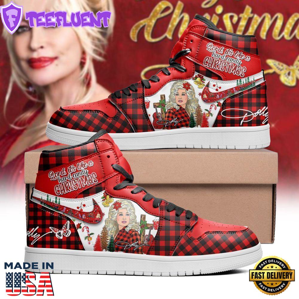 Dolly Parton Lord, It’s Like A Hard Candy Christmas Custom Air Jordan 1 Sneakers