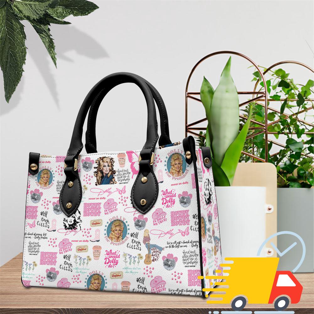 Dolly Parton Love For Fan Leather HandBag