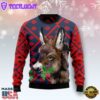Donkey Christmas Printed Ugly Christmas Sweater