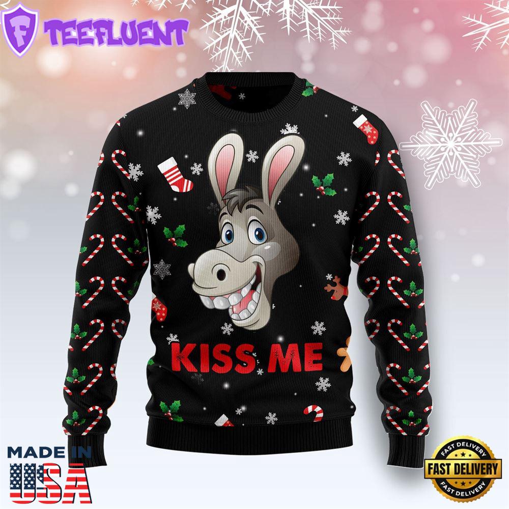 Donkey Kissme Ugly Christmas Sweater