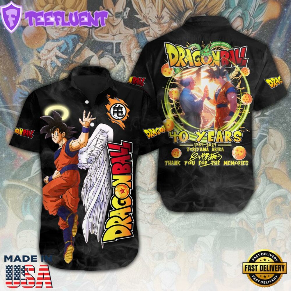Dragon Ball Short Sleeve Dress Shirt For Man And Women