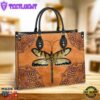 Dragonfly Mandala Style Leather Bag Christ Gifts Leather Bags