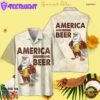 Eagle America And Beer Hawaiian Shirt