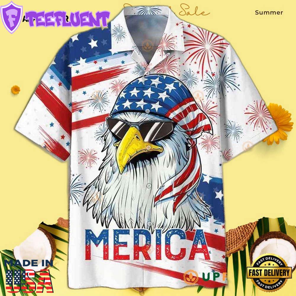 Eagle Eagle Merica Independence Day Hawaiian Shirt