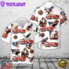Eagle Patriotic Fire truck, 4th Of July Hawaiian Shirt