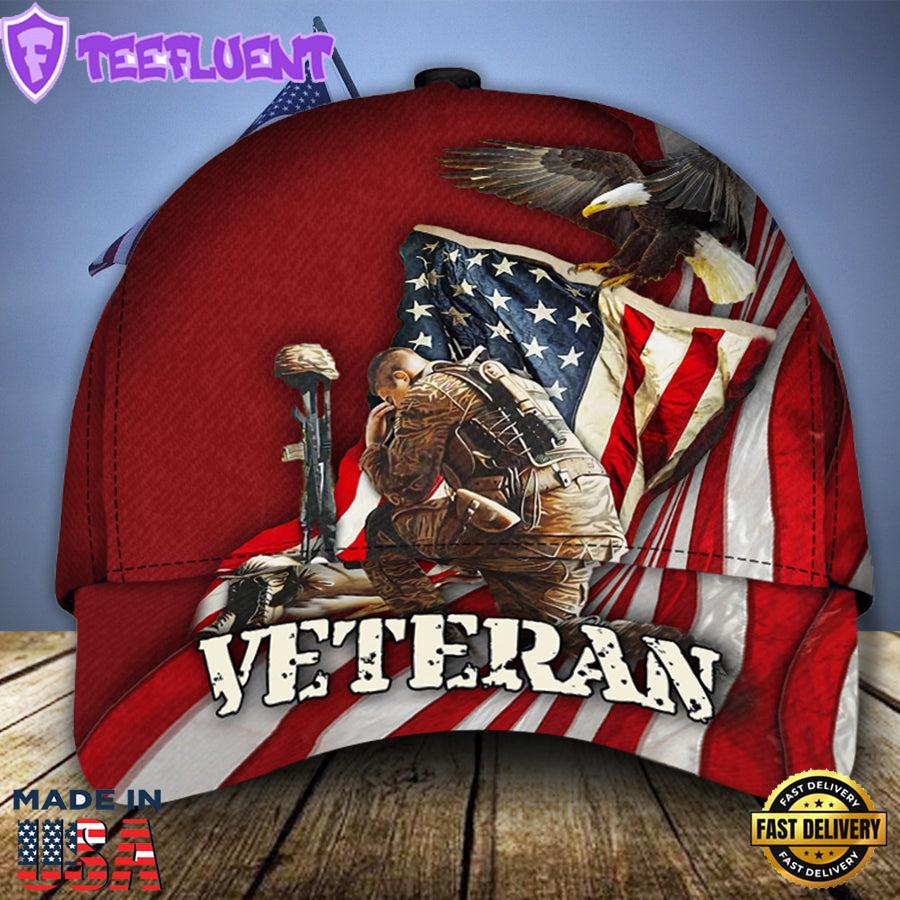 Eagle US Flag Pride Veteran Classic Cap