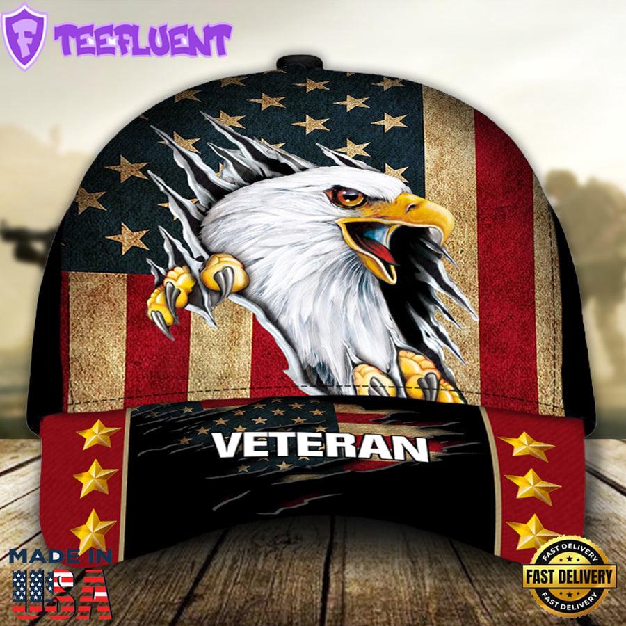 Eagle US Flag Veteran Classic Cap