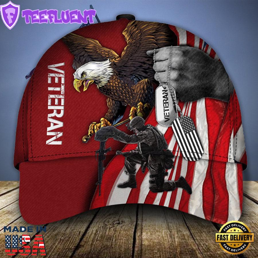 Eagle US Flag Veteran Pattern Classic Cap