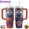 Edmonton Oilers NHL Custom Stanley Quencher 40oz Stainless Steel Tumbler With Handle