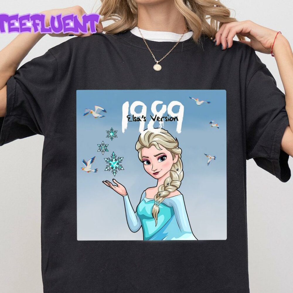 Elsa Frozen Disney Swiftie Shirt 1989 Princess Version T-Shirt Kids Disney Princess Tee