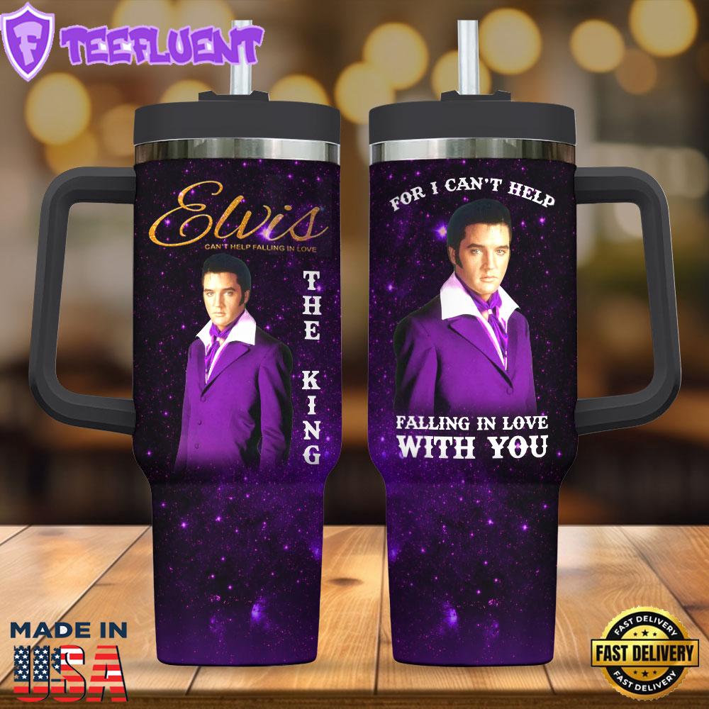Elvis Presley 40oz Stanley Tumbler Gift For Man And Women