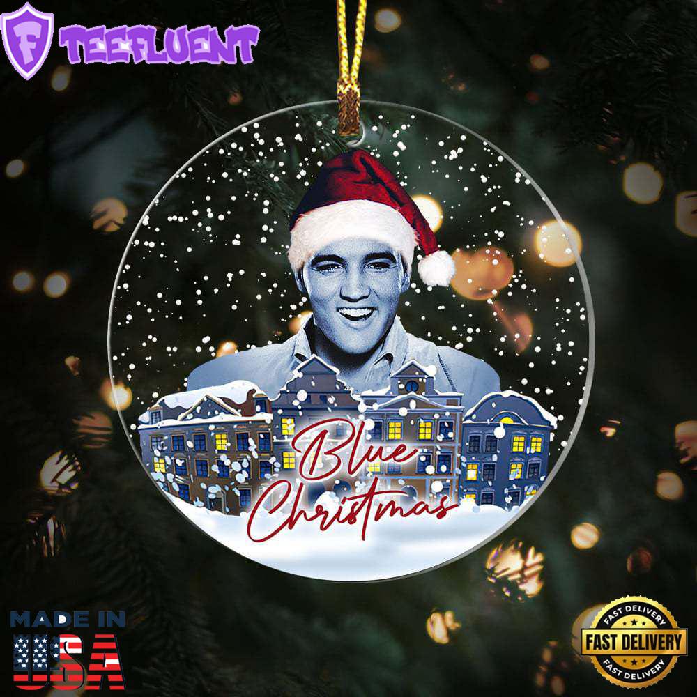 Elvis Presley Ceramic Christmas Ornament