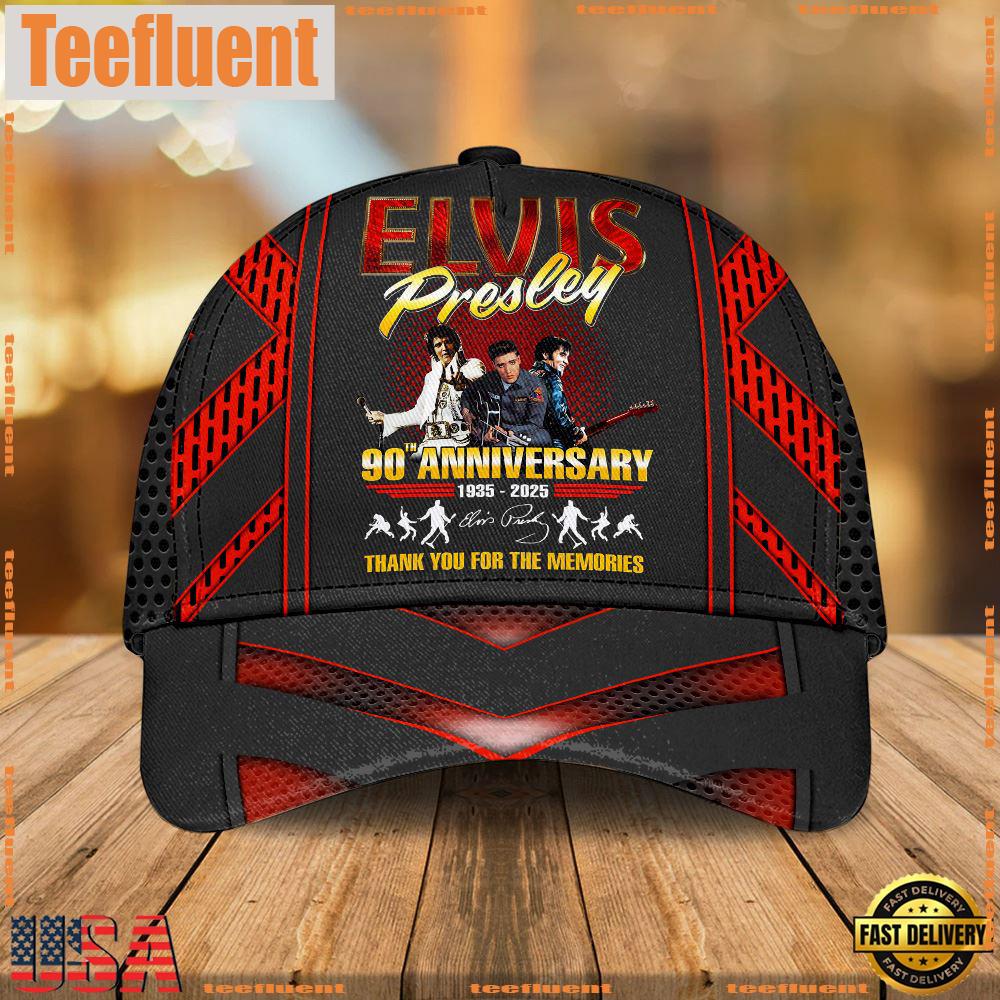 Elvis Presley King of Rock and Roll, Elvis Presley 90th Anniversary,Elvis Presley Classic Cap