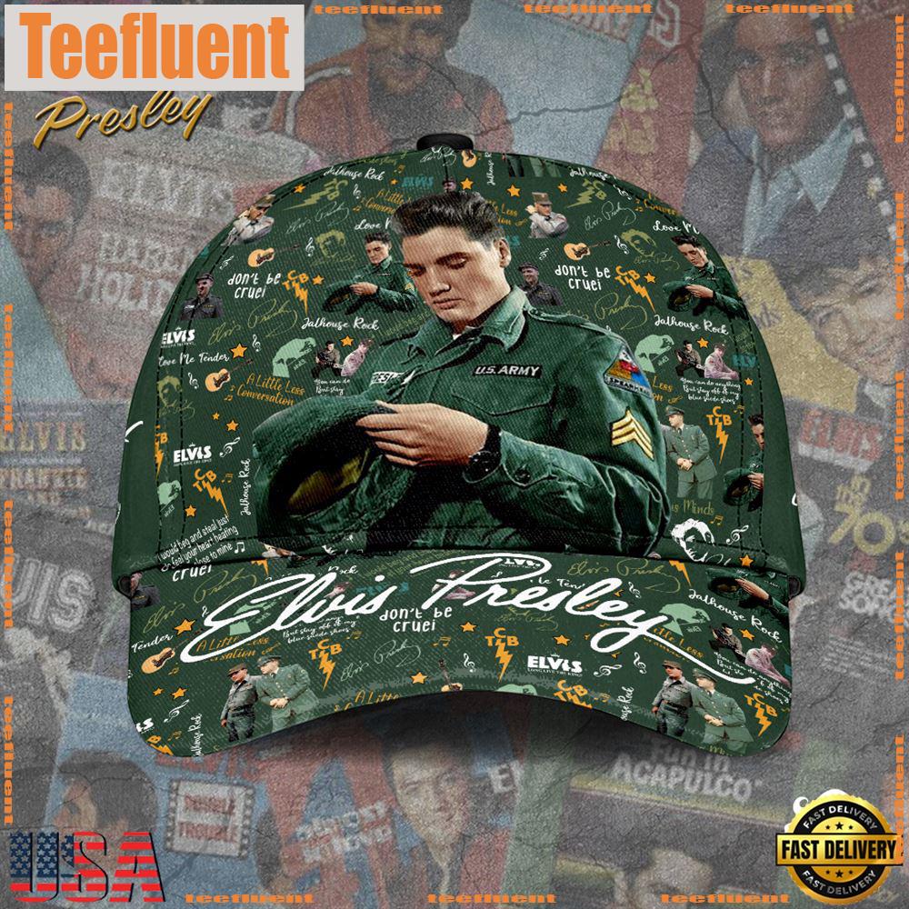 Elvis Presley King of Rock and Roll, Elvis Presley US Army,Elvis Presley Classic Cap