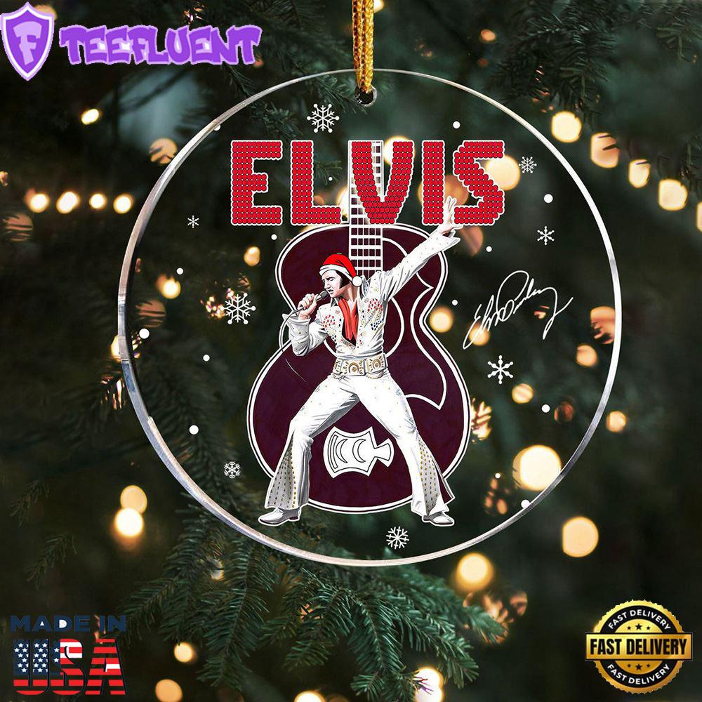 Elvis Presley Merry Christmas ornament
