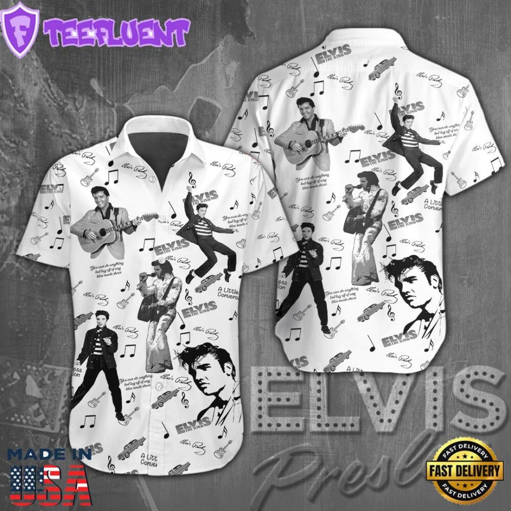 Elvis Presley Short Sleeve Dress Shirt For Man And Women