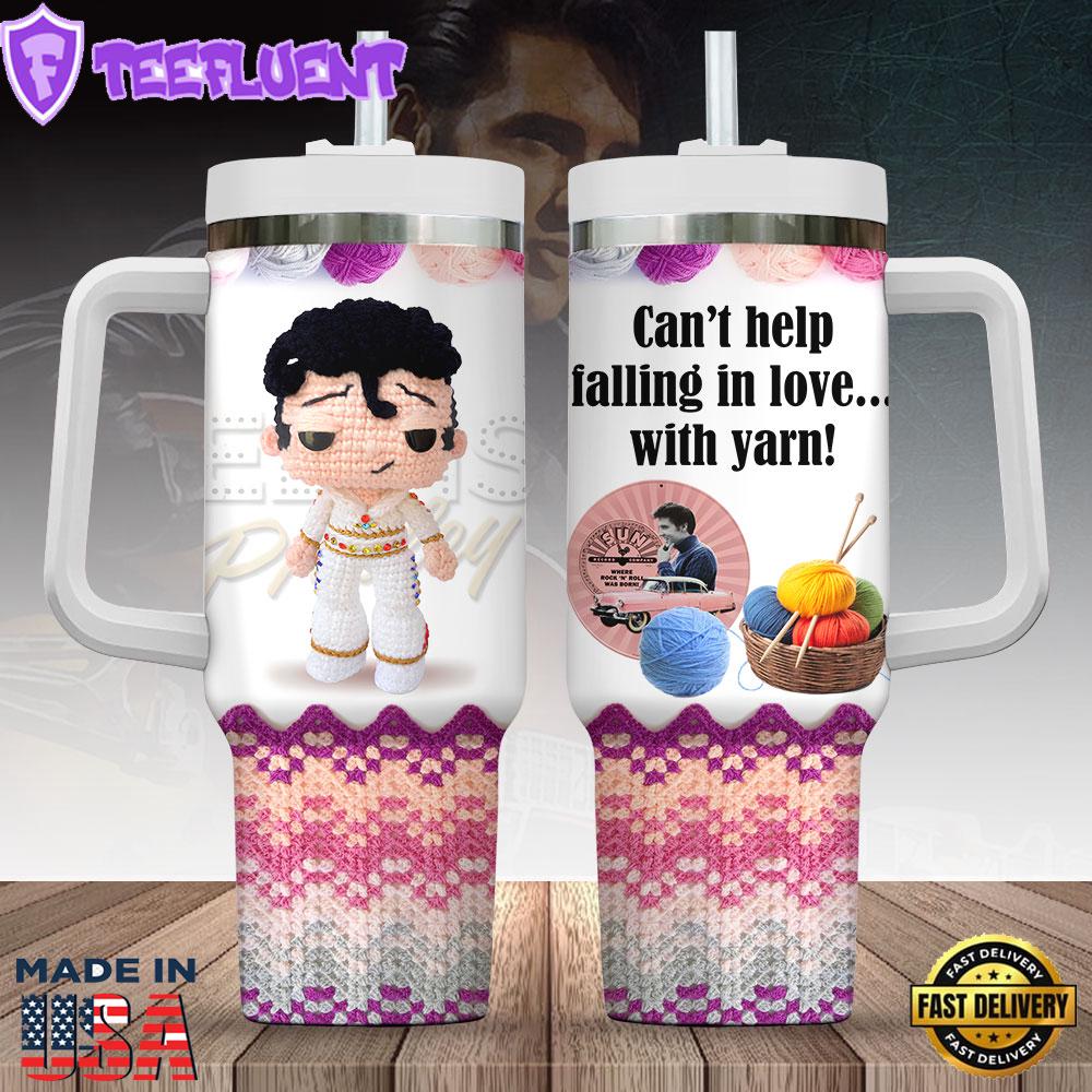 Elvis Presley x Crochet 40oz Stanley Tumbler Gift For Man And Women