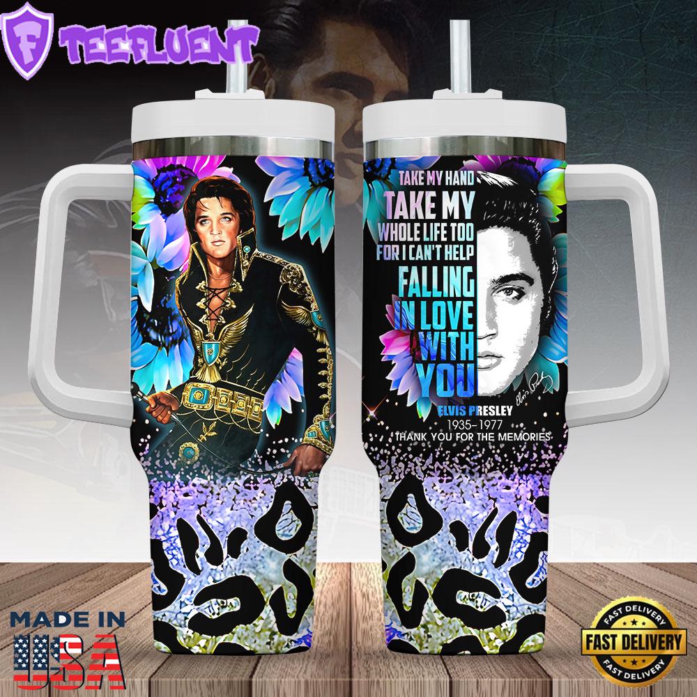 Elvis Presley x Crochet 40oz Stanley Tumbler Summer For Fans