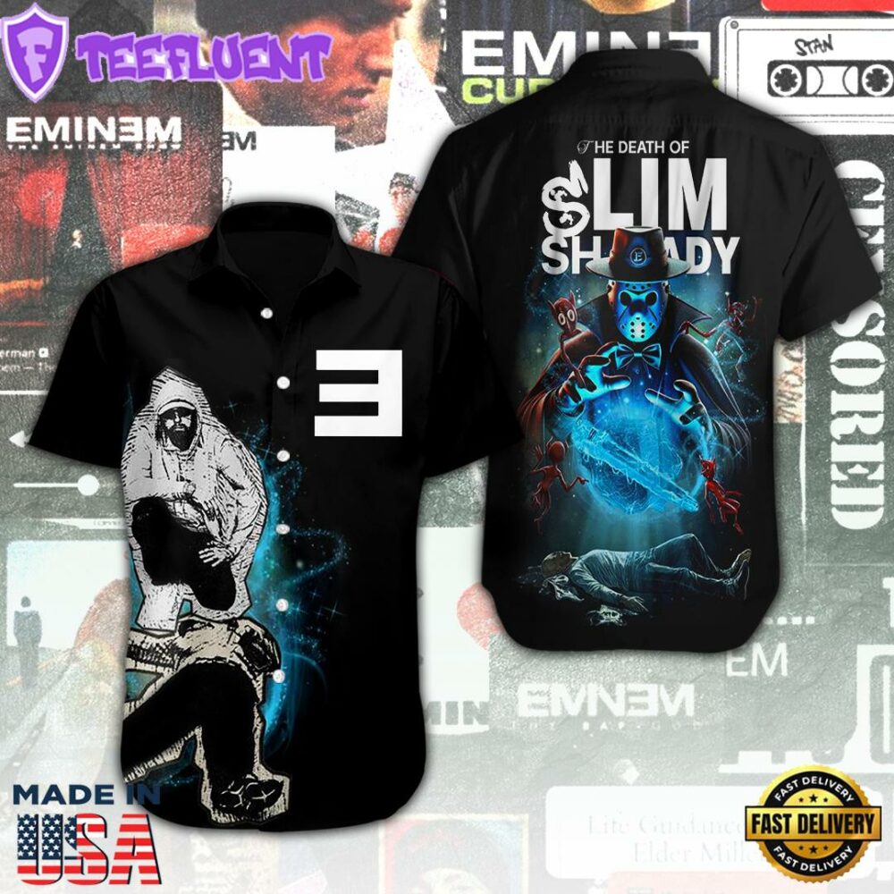 Eminem Short Sleeve Dress Shirt For Fans