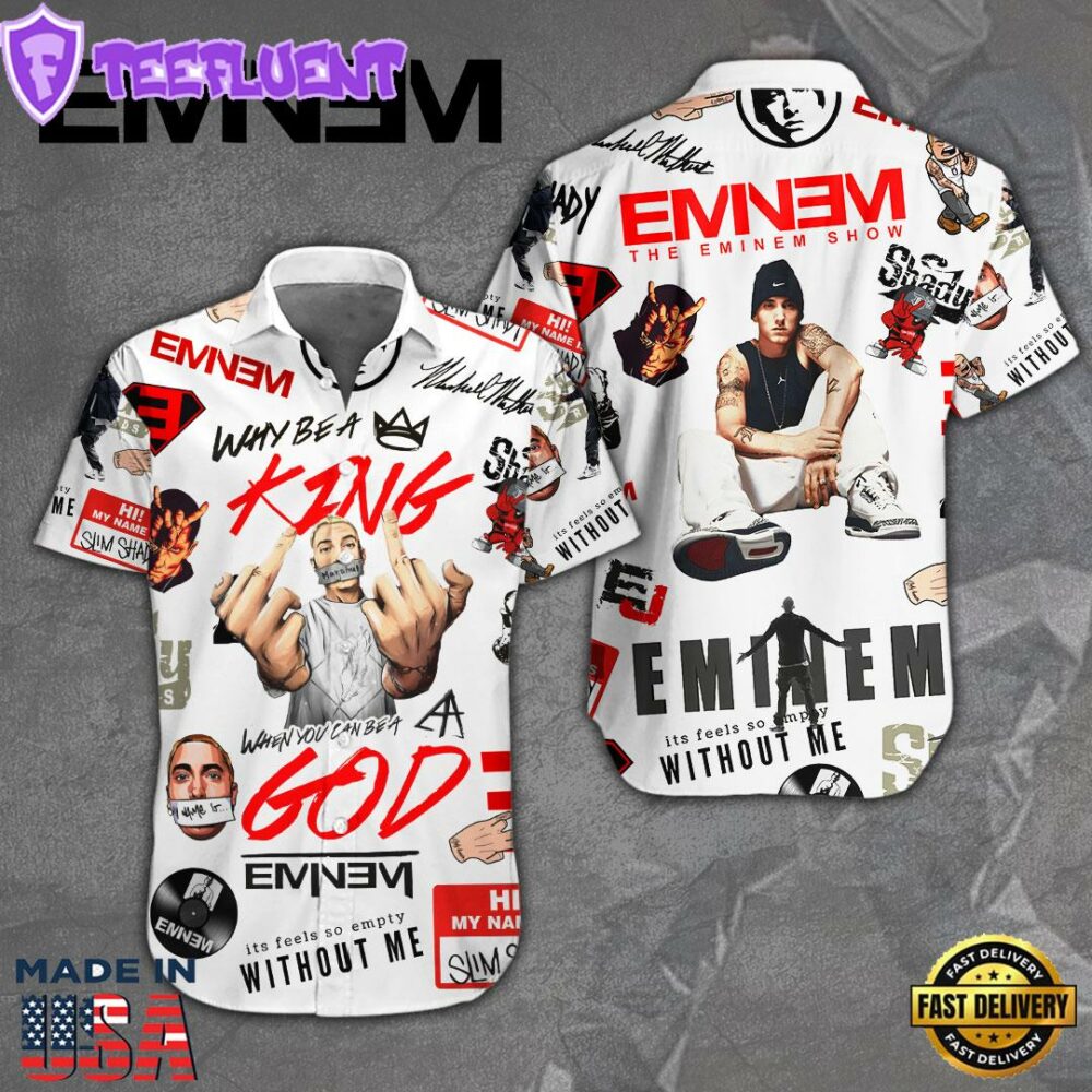 Eminem Short Sleeve Dress Shirt Summer 2025