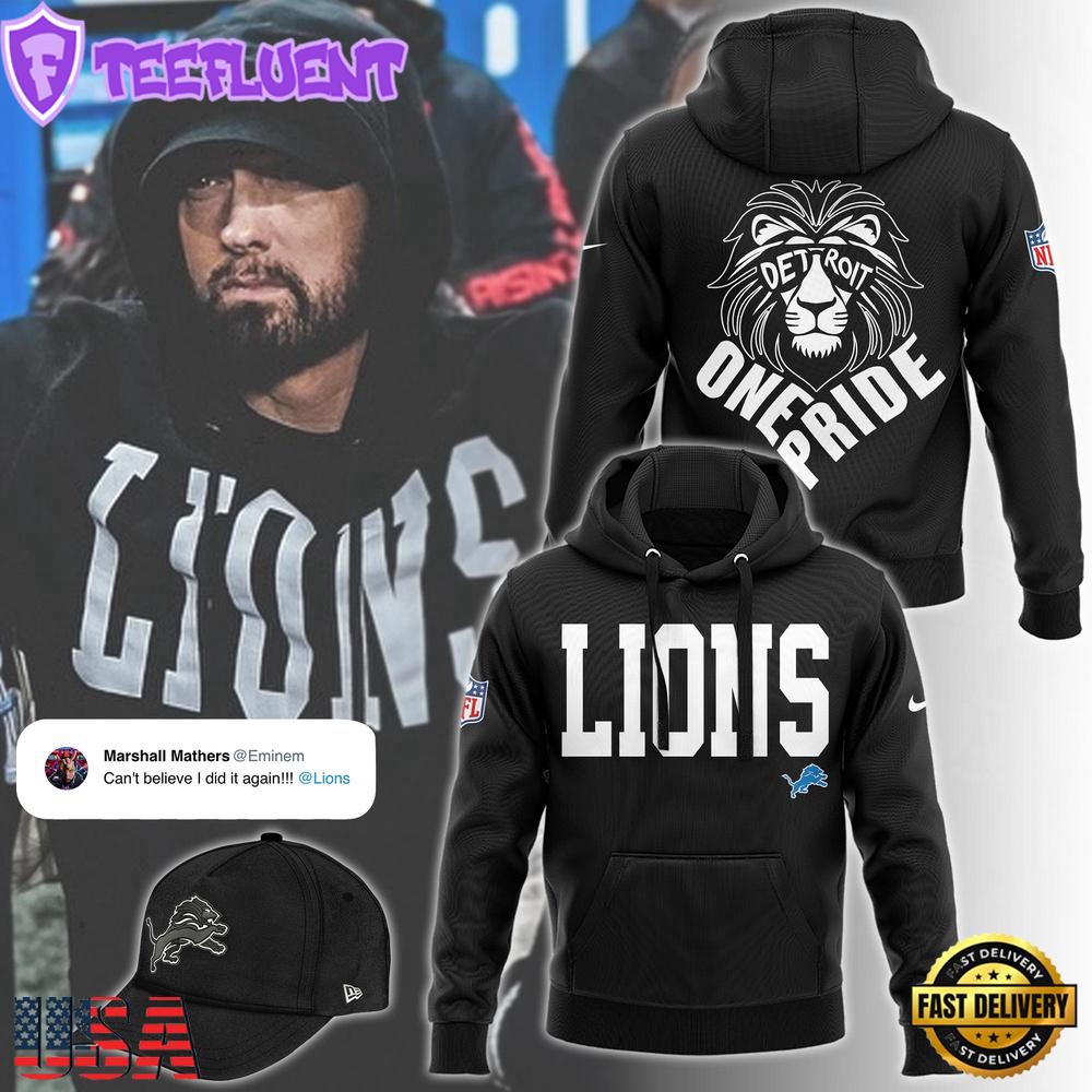 Eminem x Detroit Lions One Pride Hoodie