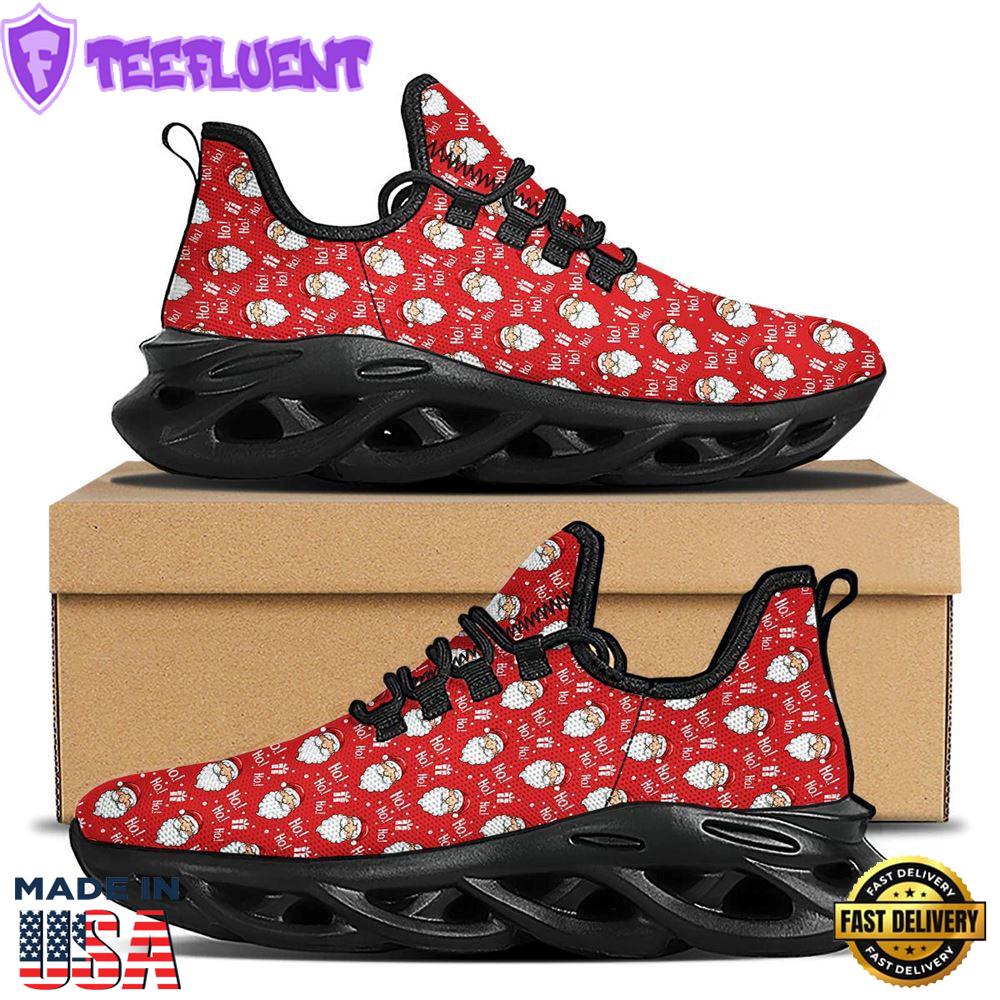 Emoji Christmas Print Pattern Black Max Soul Shoes