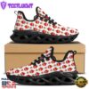 Emoji Cute Christmas Print Pattern Black Max Soul Shoes