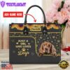 English Cocker Spaniel Dog Just A Girl Who Loves Dogs Leather Handbag