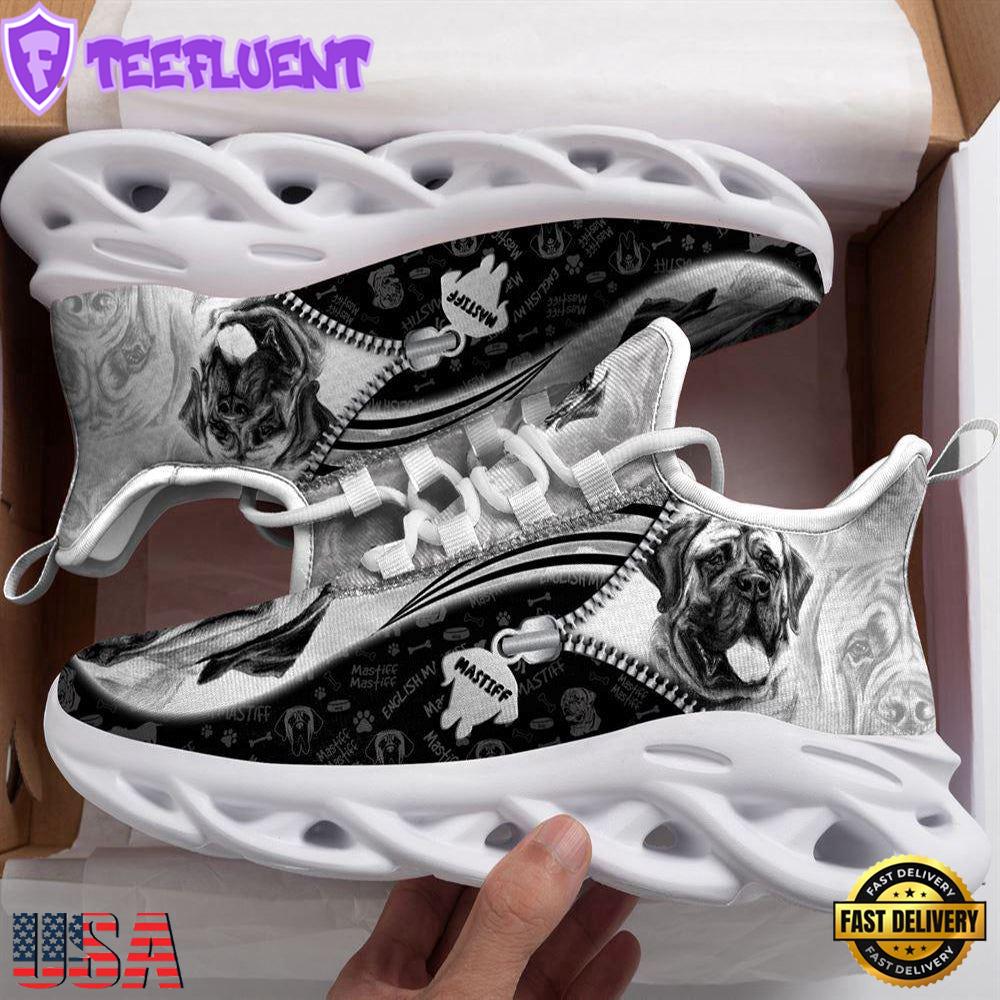 English Mastiff Sketch Max Soul Shoes For Men Women Dog Shoes Running