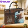 Faith Because He Live 1 Leather Bag Christ Gifts Leather Bags