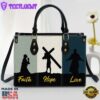 Faith Hope Love Lovely Leather Bag Christ Gifts Leather Bags