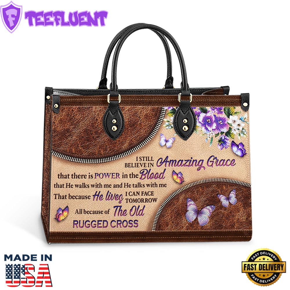 Faith I Still Believe 2 Leather Bag Christ Gifts Leather Bags