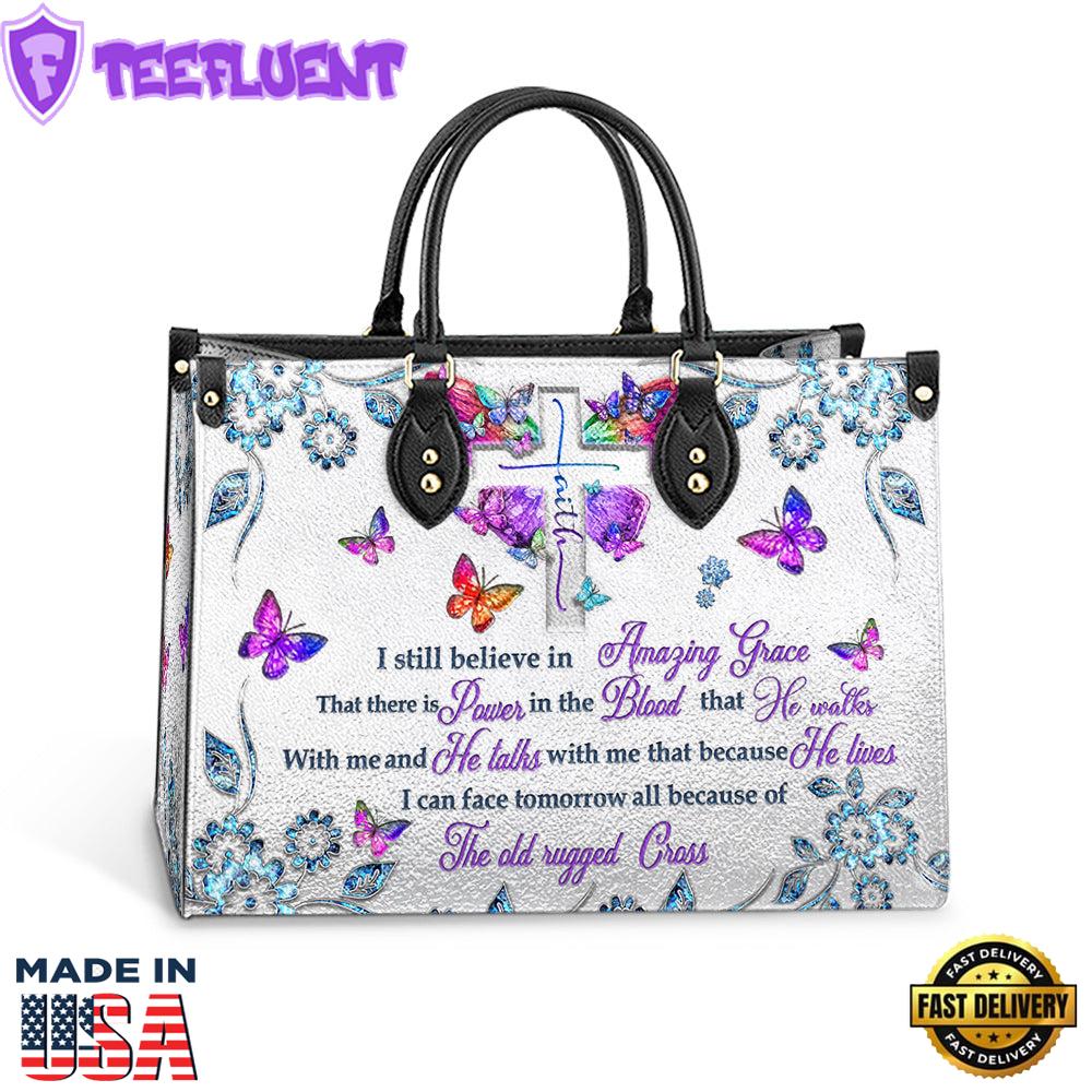 Faith I Still Believe 3 Leather Bag Christ Gifts Leather Bags