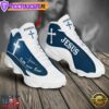 Faith Over Fear Customized Jd13 Blue Shoes For The Devout Heart Jesus Shoes 2 Faith Over Fear Customized Jd13 Blue Shoes For The Devout Heart