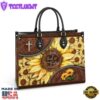 Faith Sunflower Leather Bag Christ Gifts Leather Bags