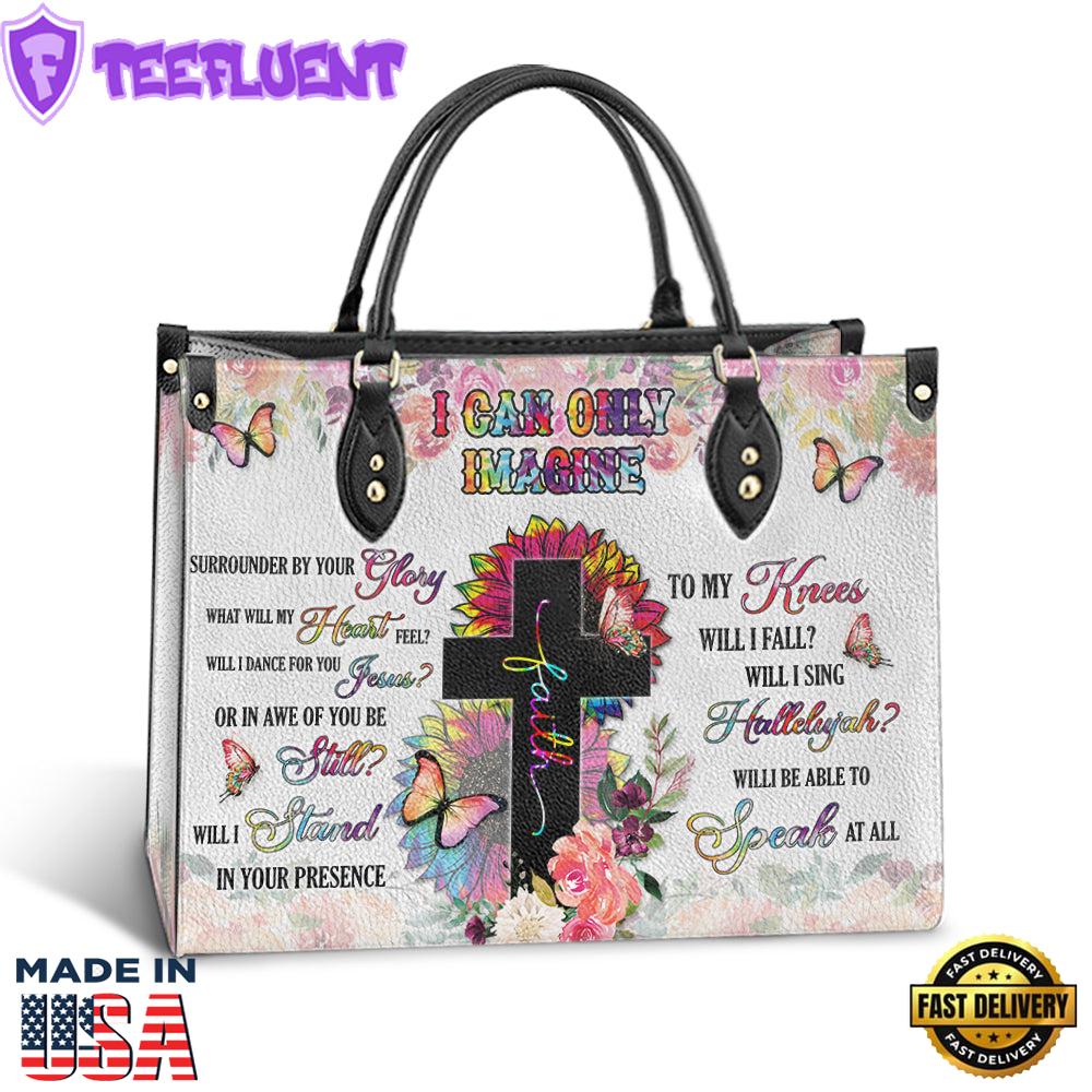 Faith Surrounded By Your Glory 1leather Bag Christ Gifts Leather Bags