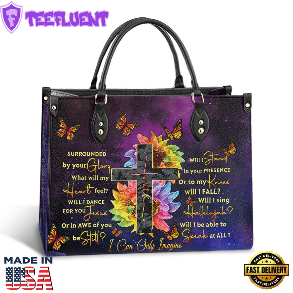 Faith Surrounded By Your Glory 4 Leather Bag Christ Gifts Leather Bags