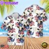 Farm Hawaiian Shirt, Black Baldy American Flowers And Flag Pattern Hawaiian Shirt, Cow Hawaiian Shirt