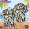 Farm Hawaiian Shirt, Black Baldy Colorful Leaf Pattern Hawaiian Shirt, Cow Hawaiian Shirt