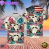 Farm Hawaiian Shirt, Black Baldy Happiness Flowers 3D Hawaiian Shirt, Cow Hawaiian Shirt