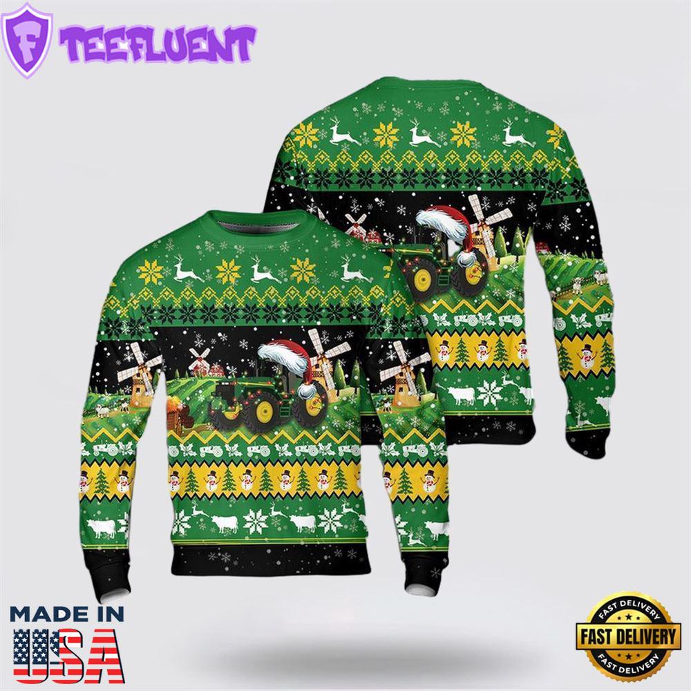 Farm Tractor Christmas Ugly Christmas Sweater