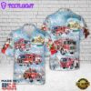 Fire Truck Christmas Hawaiian Shirt