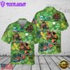 Fire Truck St Patrick's Day Pocket Hawaiian Shirt