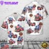 Fire Trucks Firefighter, 4th Of July Hawaiian Shirt 1