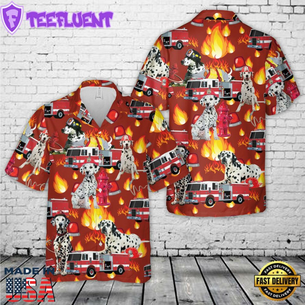 Fire trucks Firefighter Hawaiian Shirt